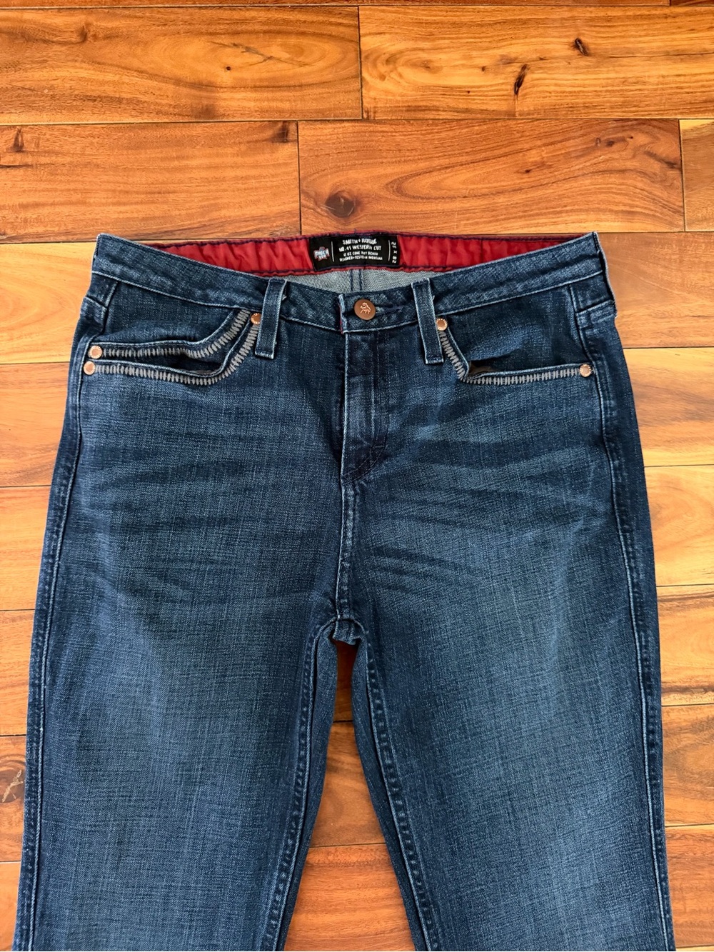 Smith & Rogue No. 41 28x32 Western Bootcut Dark Wash Jeans Cowgirl Ranchwear - Picture 3 of 8